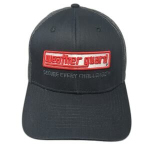Basecamp Trucker Hat Black One Size Weather Guard Mesh Back Snapback Tools Logo